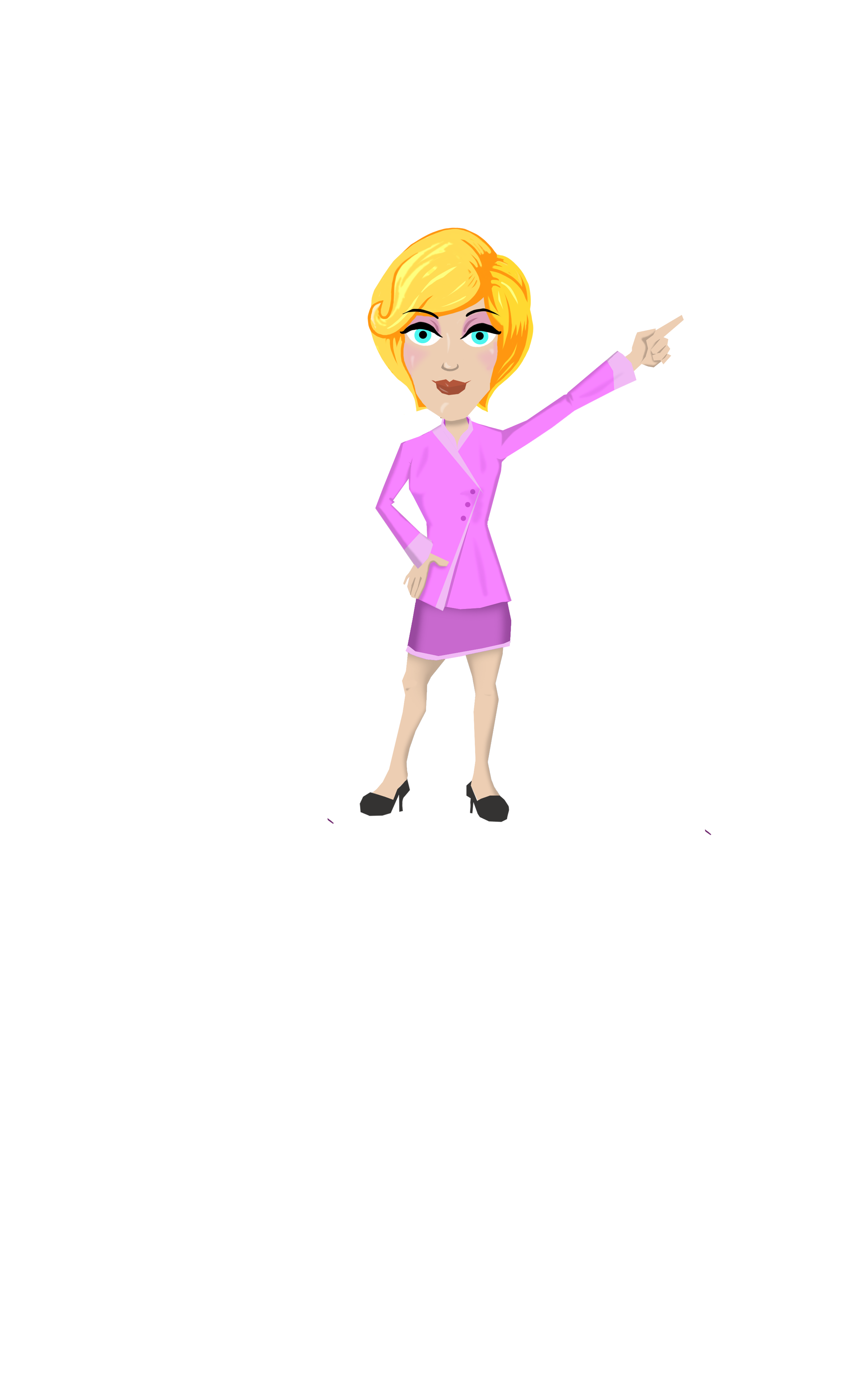 18 Blonde girl pink 2